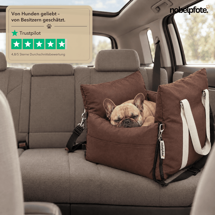 Premium Hundeautositz mit Sicherheitsgurt
